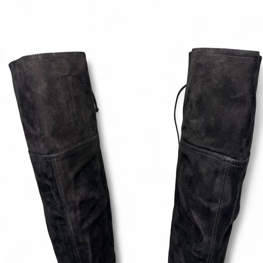 AGL Scarlet Over-The-Knee Suede Leather Boot, EU 38, Black NEW IN BOX - Picture 4 of 16